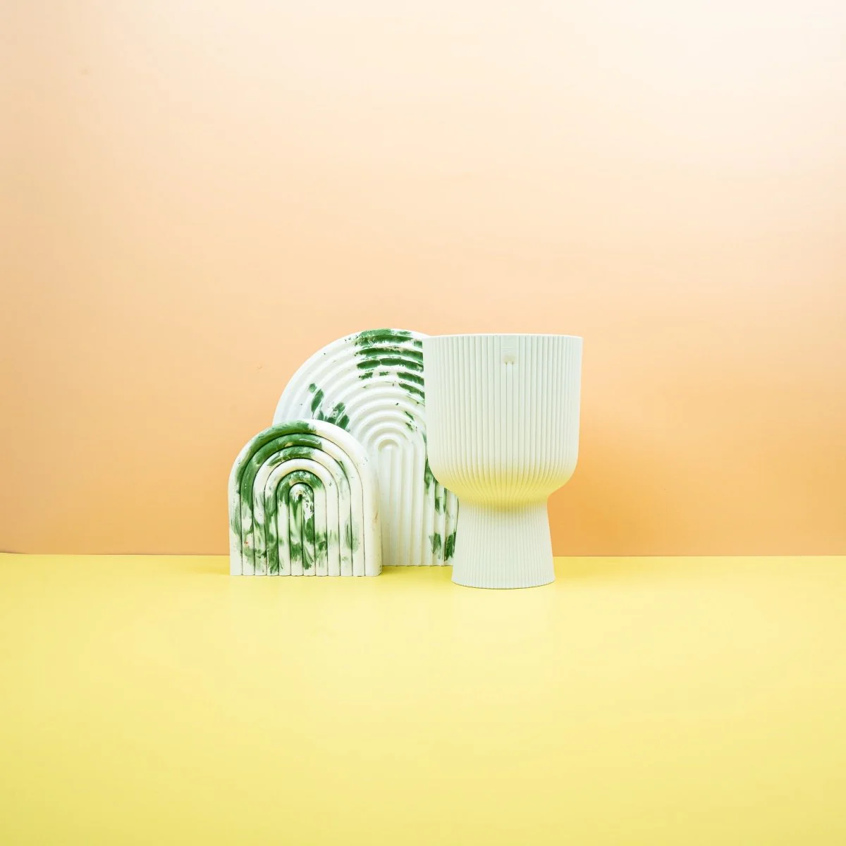 ÜBERTOPF ELHO VIBES FOLD RUND COUPE SEIDENWEISS