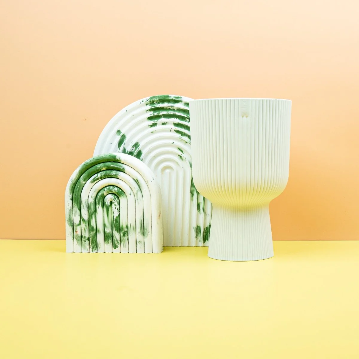 ÜBERTOPF ELHO VIBES FOLD RUND COUPE SEIDENWEISS - Image 5