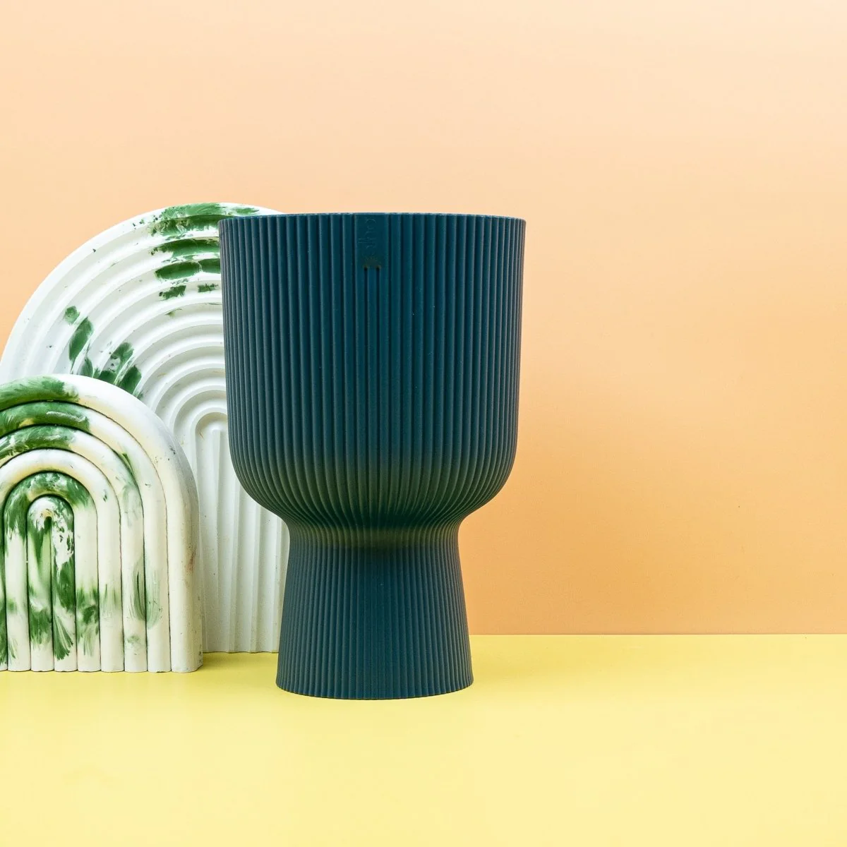 ÜBERTOPF ELHO VIBES FOLD RUND COUPE TIEFENBLAU - Image 5